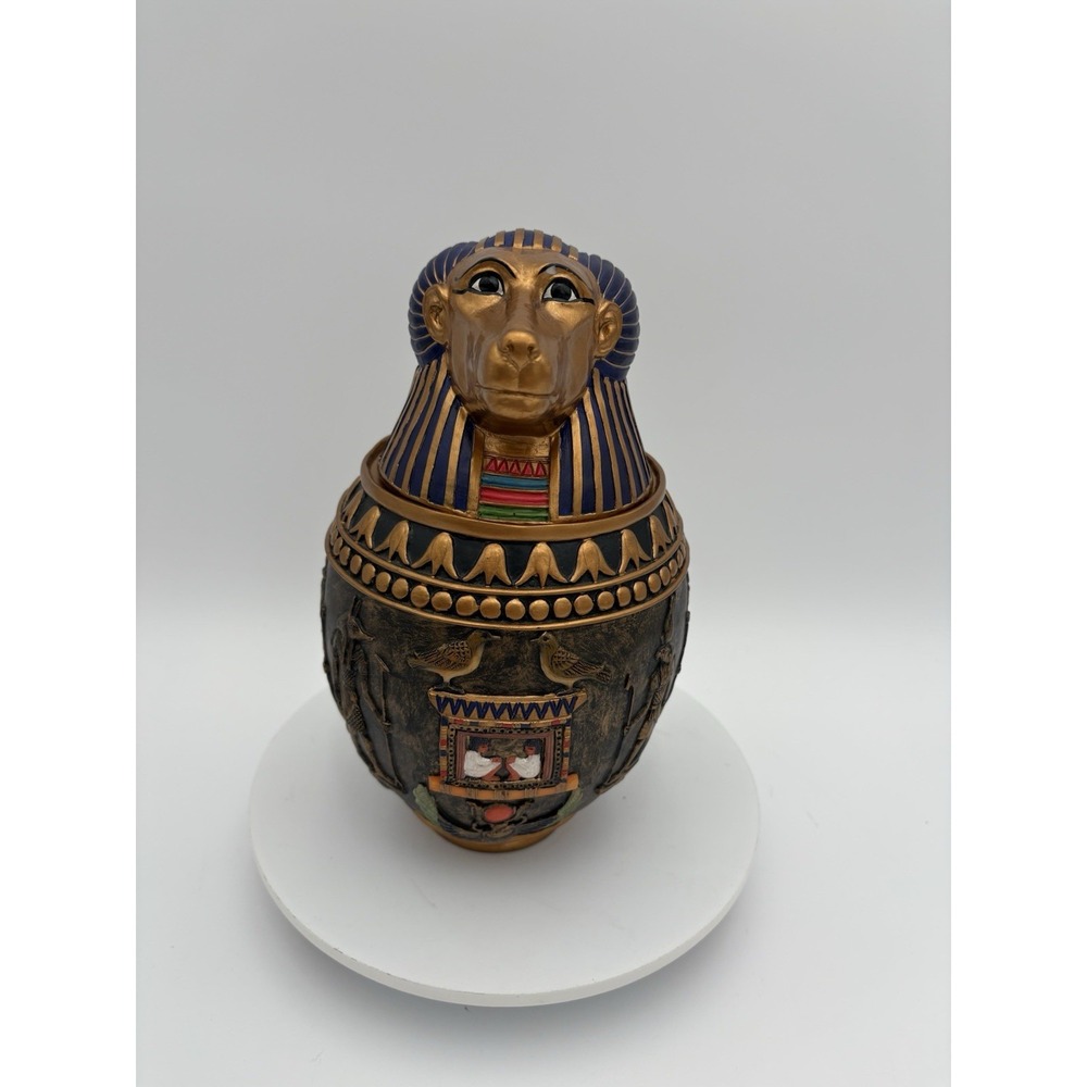 Uterstyle‎ Baboon Head Canopic Jar Egyptian Storage Jar Gift Decor